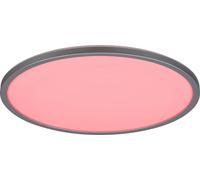 Rabalux SMART WIFI Argent Plafonnier LED Rasmus rond 415mm 22W RGB avec DO 2290