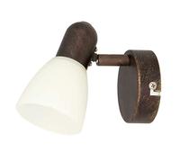 Rabalux Soma 6591 Spot Marron antique, Verre Métal, Marron/style antique, 1-flammig, E14