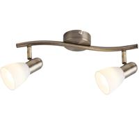 Rabalux Soma plafonnier 2x40 W blanc-marron 6307