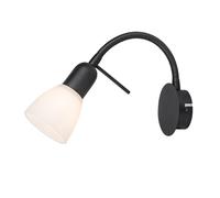 Rabalux Soma Spot noir E14 - lampe murale IP20, max 40W