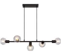 Rabalux Sullivan lampe suspendue 5x40 W noir-fumé 3297