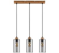 Rabalux Tanno lampe suspendue 3x25 W fumé-bois 72123