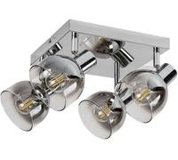 Rabalux Tarien plafonnier 4x40 W chrome-fumé 3250