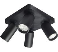 Rabalux Yorli plafonnier 4x7 W noir 73084