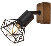 Rabalux Zeus applique murale 1x40 W noir-bois 3137