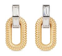 Rabanne - Boucles d'oreilles à maillons strass or - Femme - Accessoires - Jaune - Taille: ONE Size