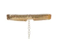 Rabanne - Ceinture Disques Dorés - Femme - Accessoires - Jaune - Taille: ONE Size