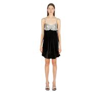 Rabanne - Chainmail Panel Mini Dress - Femme - Robes - Noir - Taille: 38 FR