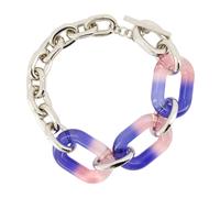 Rabanne - Collier à Maillons Tie and Dye - Femme - Accessoires - Gris - Taille: ONE Size
