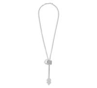 Rabanne - Collier n argent avec strass - Femme - Accessoires - Gris - Taille: ONE Size