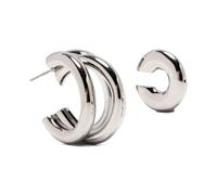 Rabanne - Ensemble Boucles d'Oreilles Papillon Argent - Femme - Accessoires - Gris - Taille: ONE Size