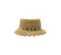 Rabanne, Femme, Accessoires, Beige, Taille: ONE Size Chapeau Bob Festonné Orné