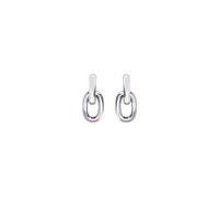 Rabanne, Femme, Accessoires, Gris, Taille: ONE Size Boucles d`Oreilles Créoles à Maillons Chunky - Argent