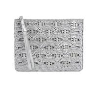 Rabanne, Femme, Sacs, Gris, Taille: ONE Size Pochette Raphia Pouch