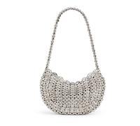 Rabanne, Femme, Sacs, Gris, Taille: ONE Size Sac bandoulière argentée à disques en laiton