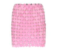 Rabanne - Mini-jupe longue à sequins rose maxi - Femme - Jupes - Rose - Taille: 36 FR