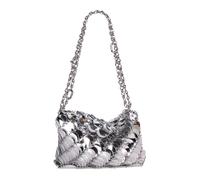 Rabanne - Paco Leather Bag - Femme - Sacs - Gris - Taille: ONE Size
