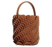 Rabanne - Petit sac seau à panneaux - Femme - Sacs - Brun - Taille: ONE Size
