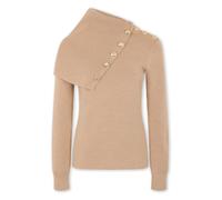 Rabanne - Pull à col roulé oversize - Femme - Pulls - Beige - Taille: 42 FR