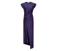 Rabanne - Robe mi-longue avec drapé latéral - Femme - Robes - Bleu - Taille: 40 FR