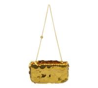 Rabanne - Sac Bandoulière Mini Scintillant - Femme - Sacs - Jaune - Taille: ONE Size