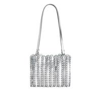 Rabanne - Sac en cuir argenté - Femme - Sacs - Gris - Taille: ONE Size