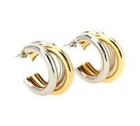 Rabanne - Triple Hoop Earrings - Femme - Accessoires - Multicolore - Taille: ONE Size