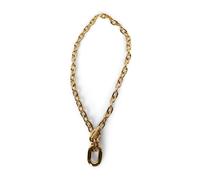 Rabanne, Femme, Accessoires, Jaune, Taille: ONE Size Collier Pendentif Entrelacé avec Fermoir en T
