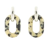 Rabanne - XL Link Patterned Earrings - Femme - Accessoires - Multicolore - Taille: ONE Size