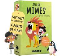 Rabano Art Jeu de mimes pour Enfants | Jeu éducatif et Cadeau pour Filles et garçons | Jeux à partir de 4, 5, 6, 7, 8, 9 Ans | Cadeaux pour Enfants | Jeu Plein air