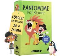 Rabano Art Pantomime Jeu éducatif et cadeau pour enfants à partir de 4, 5, 6, 7, 8, 9 ans - Cadeaux de Pâques pour enfants - Jeu d'extérieur