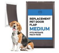 Rabat de Porte de Rechange pour Chien de Taille Moyenne Compatible avec PetSafe Freedom Doggie Doors PAC11-11038 - Mesure 21,6 x 31,4 cm fabriqué à partir de matériaux Flexibles, durables et