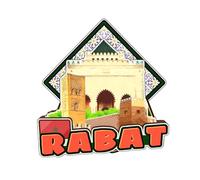 Rabat Maroc Aimant de réfrigérateur en bois 3D Fait à la main Souvenirs de voyage Artisanat Réfrigérateur Autocollants Maison Bureau Collection Cadeau