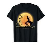 Rabbit Animal and Moon Scary Funny Halloween Costume T-Shirt Graphique avec Valeur