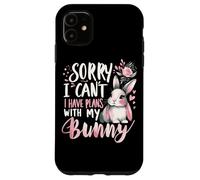 Rabbit Bunnies Désolé, Je ne Peux Pas, J'Ai des projets avec Mon Lapin Coque pour iPhone 11