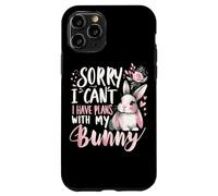 Rabbit Bunnies Désolé, Je ne Peux Pas, J'Ai des projets avec Mon Lapin Coque pour iPhone 11 Pro