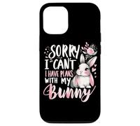 Rabbit Bunnies Désolé, Je ne Peux Pas, J'Ai des projets avec Mon Lapin Coque pour iPhone 12/12 Pro