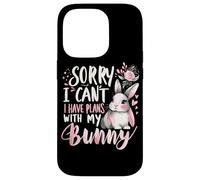 Rabbit Bunnies Désolé, Je ne Peux Pas, J'Ai des projets avec Mon Lapin Coque pour iPhone 14 Pro