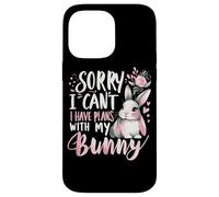 Rabbit Bunnies Désolé, Je ne Peux Pas, J'Ai des projets avec Mon Lapin Coque pour iPhone 14 Pro Max