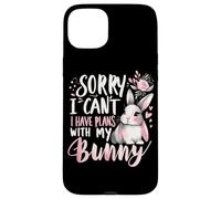 Rabbit Bunnies Désolé, Je ne Peux Pas, J'Ai des projets avec Mon Lapin Coque pour iPhone 15 Plus
