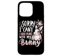 Rabbit Bunnies Désolé, Je ne Peux Pas, J'Ai des projets avec Mon Lapin Coque pour iPhone 15 Pro Max