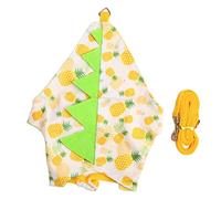 Rabbit Costume Harness Set | Soft Polyester, Adjustable Fit | Easy on/Off for Festival/Christmas | Cute Pineapple Pattern with Felt Decoration (Ananas Jaune)