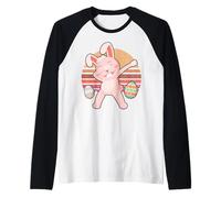 Rabbit Dabbing Too Hip to Hop Bunny Funny Easter Day Manche Raglan