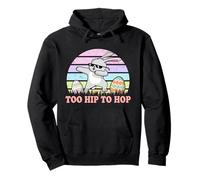 Rabbit Dabbing Too Hip to Hop Bunny Funny Easter Day Sweat à Capuche