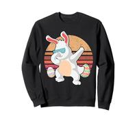 Rabbit Dabbing Too Hip to Hop Bunny Funny Easter Day Sweatshirt