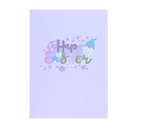 Rabbit Easter Cards, Bunny Pop Up Cards, Easter Greeting Card, Color Printed Easter Cards, Happy Easter Note Cards, Colorful Easter Bunny Pop Up Easter Card with Envelope for Holiday