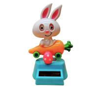 Rabbit Figurine Solaire Figurine Solaire Voiture, Figures De Jouets Solaires Jouet De Danse Solaire, Figurine Solaire Voiture Qui Bouge, Décoration De Tableau De Bord De Voiture