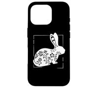 Rabbit Floral Mandala for Bunny Lovers Women Girl Coque pour iPhone 16 Pro