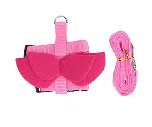 Rabbit Harness and Leash Set | Escape - Proof Security Vest with Wings for Small Pets | Adjustable Bunny Harness for Walking/Seasonal Attire | Comfortable & Sturdy Nylon (S)