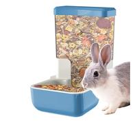 Rabbit Hay Feeder - Dispensateur Stable Clair | Stockage De Grande Capacité | Bol Bol Food Bowl Automatic Rabbits Feeder | Ficheur De Foin Intérieur avec Bol De Nourriture Renforcée Et Installation